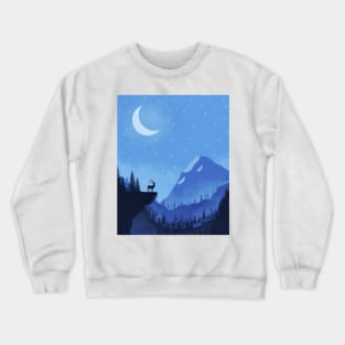 Winter Moon Crewneck Sweatshirt